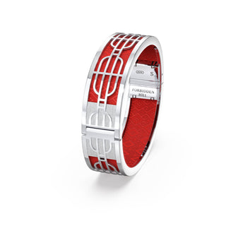 Dragon Red Nanyang Dream - Slim Bangle - Sterling Silver