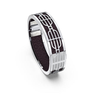 Kopi-O Brown Nanyang Dream - Slim Bangle - Sterling Silver