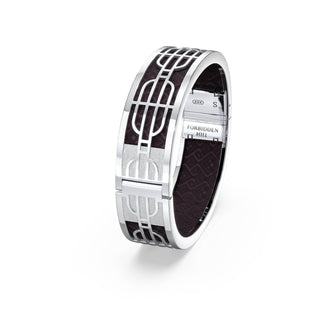 Kopi-O Brown Nanyang Dream - Slim Bangle - Sterling Silver