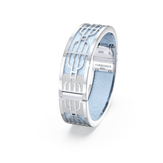 Mist Blue Nanyang Dream - Slim Bangle - Sterling Silver