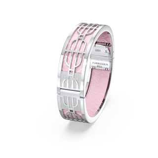 Rose Syrup Pink Nanyang Dream - Slim Bangle - Sterling Silver