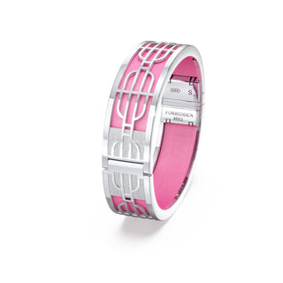 Guava Pink Nanyang Dream - Slim Bangle - Sterling Silver