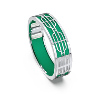 Python Green Nanyang Dream - Slim Bangle - Sterling Silver