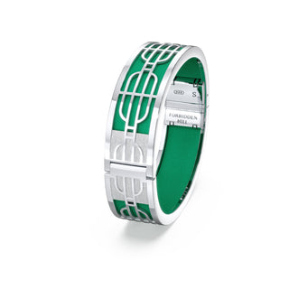 Python Green Nanyang Dream - Slim Bangle - Sterling Silver