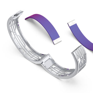 Dawn Mauve Nanyang Dream - Slim Bangle - Sterling Silver
