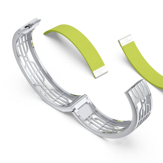 Pomelo Green Nanyang Dream - Slim Bangle - Sterling Silver