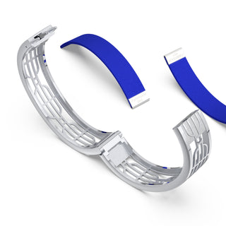 Royal Blue Nanyang Dream - Slim Bangle - Sterling Silver