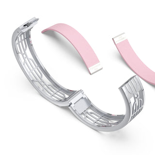 Shophouse Pink Nanyang Dream - Slim Bangle - Sterling Silver