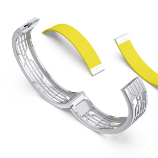 Starfruit Yellow Nanyang Dream - Slim Bangle - Sterling Silver