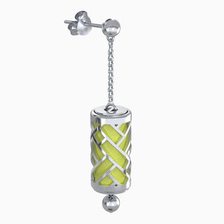 Hue Silk Earrings - Pomelo Green