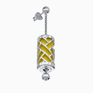 Hue Silk Earrings - Pineapple Yellow