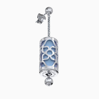 Lotus Silk Earrings - Gazebo Blue