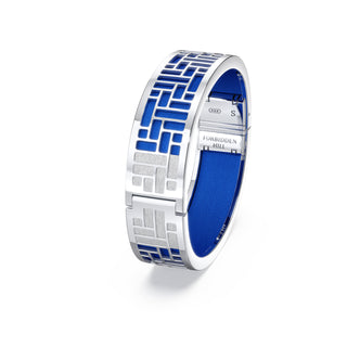 Celestial Blue Pavillion - Slim Bangle - Sterling Silver