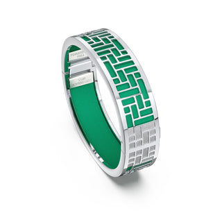 Python Green Pavilion - Slim Bangle - Sterling Silver