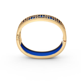 Celestial Blue Pavillion - Slim Bangle - Gold Vermeil