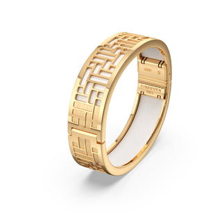 Lychee White Pavilion - Slim Bangle - Gold Vermeil