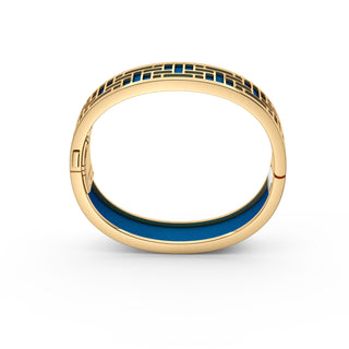 Peacock Green Pavilion - Slim Bangle - Gold Vermeil