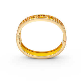 Pineapple Yellow Pavilion - Slim Bangle - Gold Vermeil