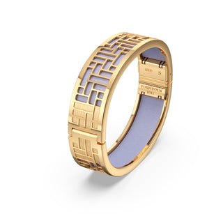 Shophouse Mauve Pavilion - Slim Bangle - Gold Vermeil