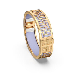 Shophouse Mauve Pavilion - Slim Bangle - Gold Vermeil