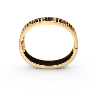 Obsidian Black Pavilion - Slim Bangle - Gold Vermeil