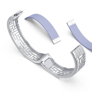 Shophouse Mauve Pavilion - Slim Bangle - Sterling Silver