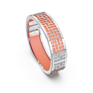 Crossandra Orange Pavillion - Slim Bangle - Sterling Silver