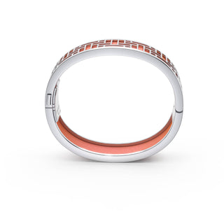 Crossandra Orange Pavillion - Slim Bangle - Sterling Silver