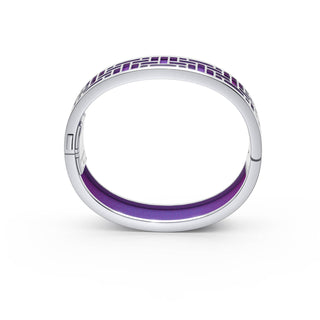 Dawn Mauve Pavillion - Slim Bangle - Sterling Silver