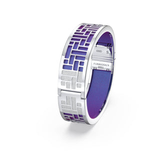 Dawn Mauve Pavillion - Slim Bangle - Sterling Silver