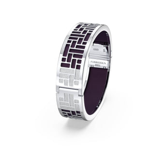 Deep Plum Pavillion - Slim Bangle - Sterling Silver