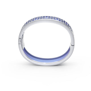Gazebo Blue Pavillion - Slim Bangle - Sterling Silver