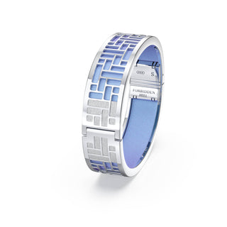 Gazebo Blue Pavillion - Slim Bangle - Sterling Silver
