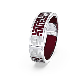 Majestic Ruby Pavilion - Slim Bangle - Sterling Silver