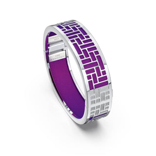 Orchid Purple Pavilion - Slim Bangle - Sterling Silver