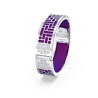 Orchid Purple Pavilion - Slim Bangle - Sterling Silver