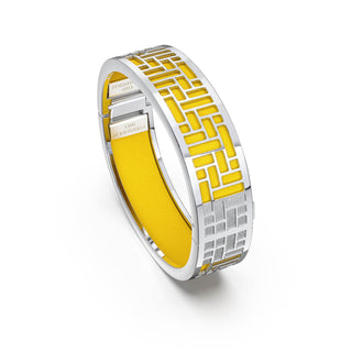 Pineapple Yellow Pavilion - Slim Bangle - Sterling Silver