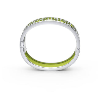 Pomelo Green Pavilion - Slim Bangle - Sterling Silver