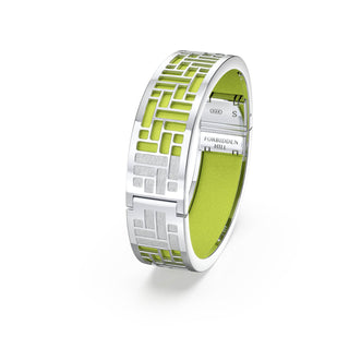 Pomelo Green Pavilion - Slim Bangle - Sterling Silver