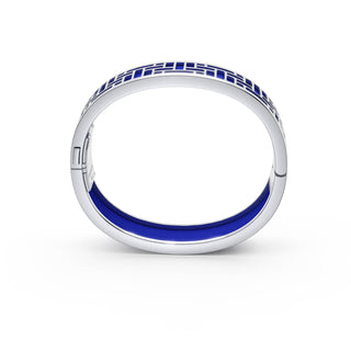 Royal Blue Pavilion - Slim Bangle - Sterling Silver
