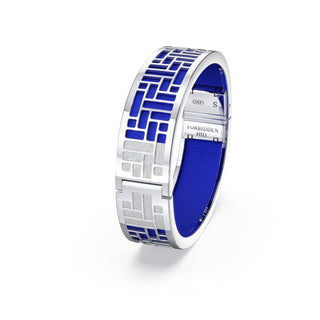 Royal Blue Pavilion - Slim Bangle - Sterling Silver
