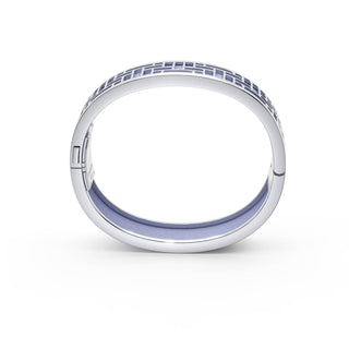 Shophouse Mauve Pavilion - Slim Bangle - Sterling Silver