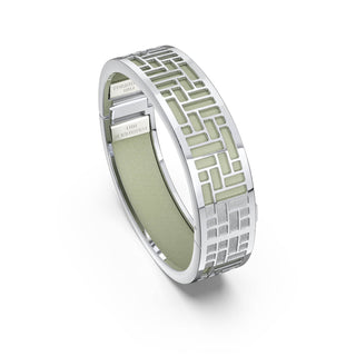 Shophouse Olive Pavilion - Slim Bangle - Sterling Silver