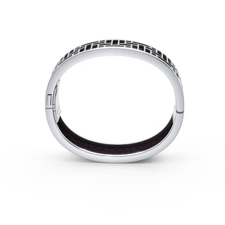 Kopi-O Brown Pavilion - Slim Bangle - Sterling Silver