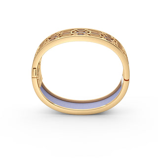 Shophouse Mauve Peranakan Grace - Slim Bangle - Gold Vermeil