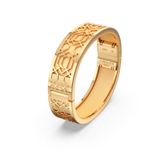 Shophouse Vanilla Peranakan Grace - Slim Bangle - Gold Vermeil