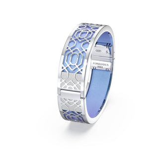 Gazebo Blue Peranakan Grace - Slim Bangle - Sterling Silver