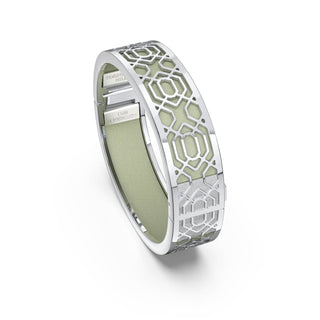 Shophouse Olive Peranakan Grace - Slim Bangle - Sterling Silver