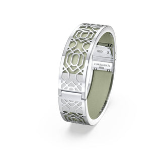 Shophouse Olive Peranakan Grace - Slim Bangle - Sterling Silver