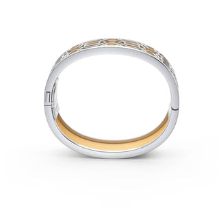 Shophouse Vanilla Peranakan Grace - Slim Bangle - Sterling Silver